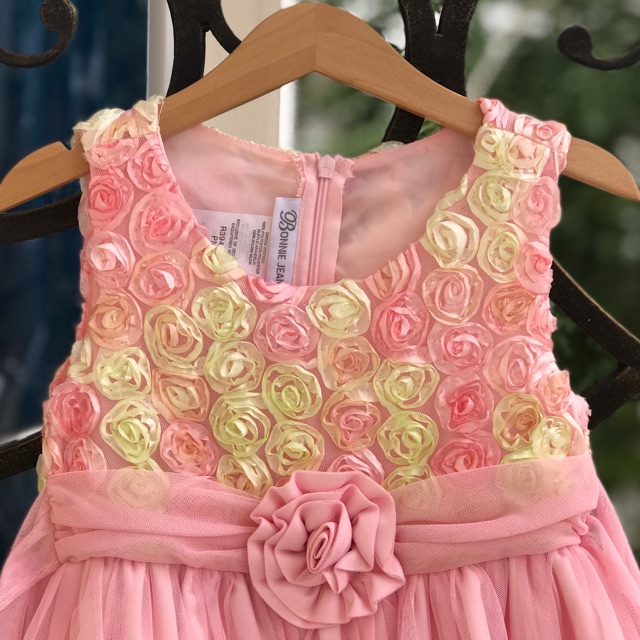 Dress anak flowery Bonnie Jean Pink