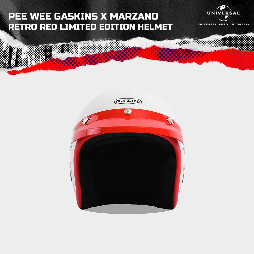 Pee Wee Gaskins x Marzano – Retro Red Limited Edition Helmet