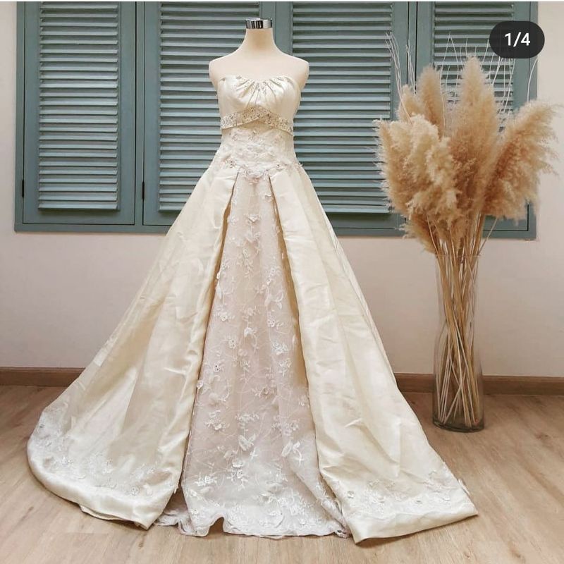 jual gaun baju pengantin wedding dress murah bekas second preloved kode CC02