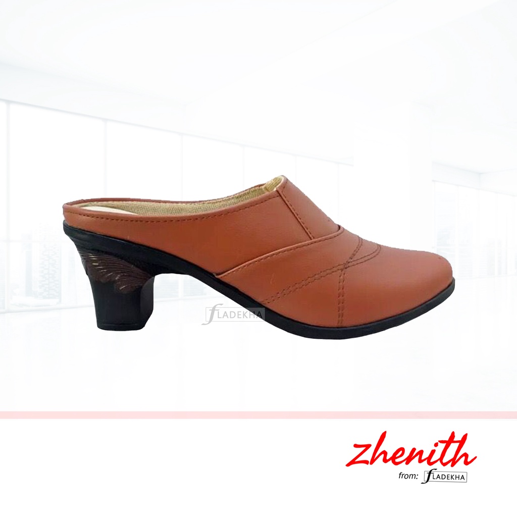 SEPATU SELOP WANITA TERKINI/ SANDAL SELOP HAK 7 CM ZHENITH SL01