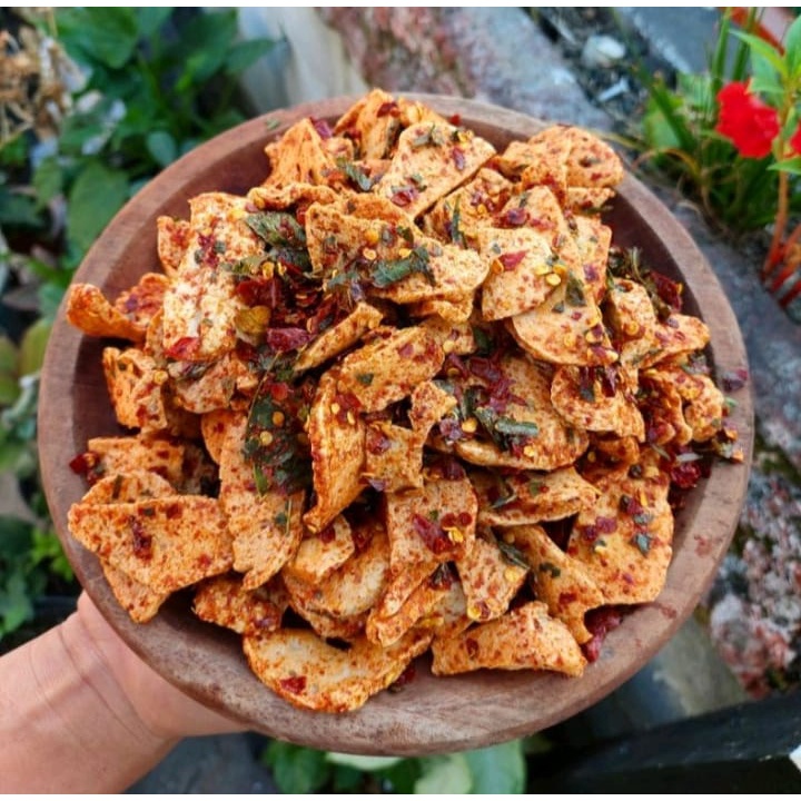 

promo basreng kriuk pedas aroma daun jeruk extra pedas