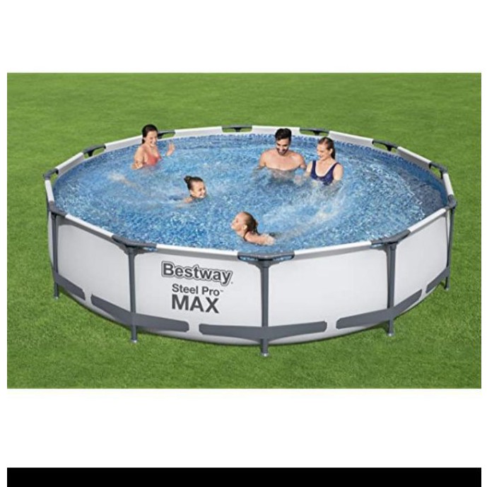 KOLAM RENANG FRAME BESTWAY 366cm STELL PRO MAX POOL WITH FILTER 56416