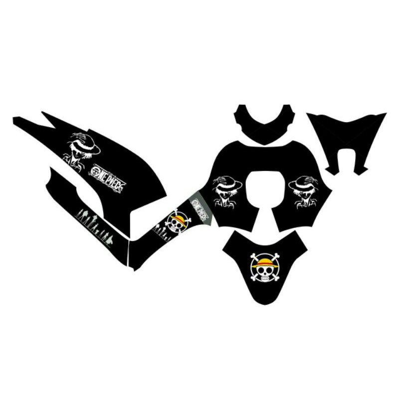 Decal sticker genio black onepice