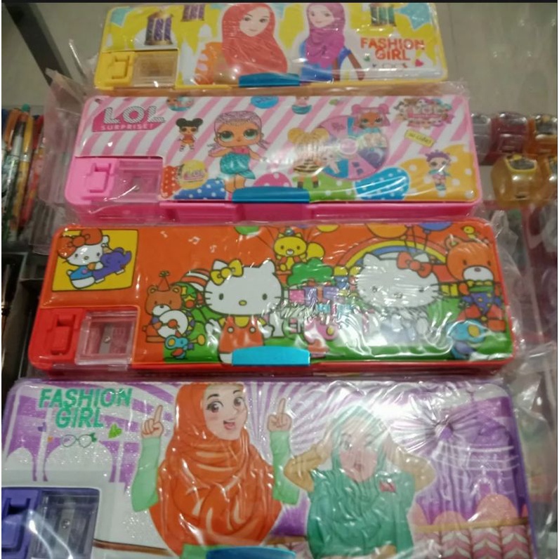 

Tepak Pensil Karakter Kartun/Tempat Pensil Dengan Serutan/Kotak Pensil Case