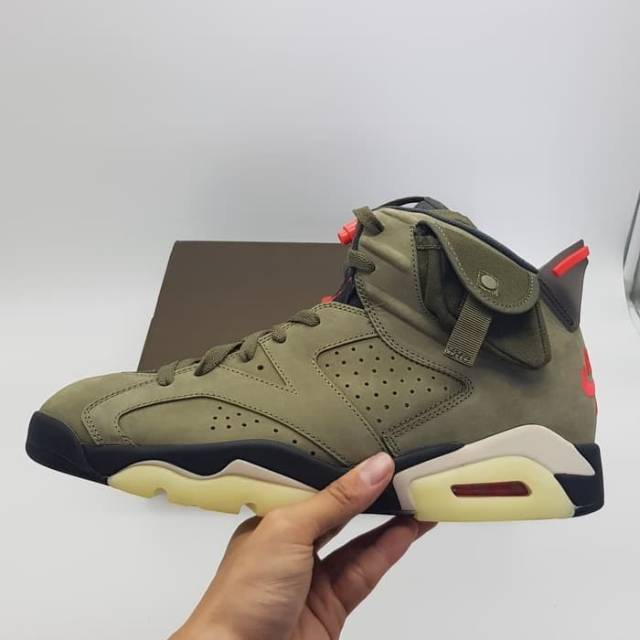 Nike Air Jordan 6 Travis scott medium olive Pk gold