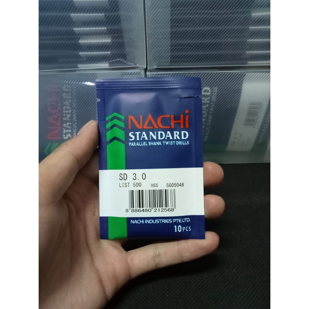 ORIGINAL !! Nachi Mata Bor Besi HSS Asli 2/ 2.5/3.0/ 3.5/4.0/ 4.5/ 5/ 5.5/ 6.0/ 8.0/ 10.0 mm (ORIGINAL 100%) HARGA PER 1 pcs