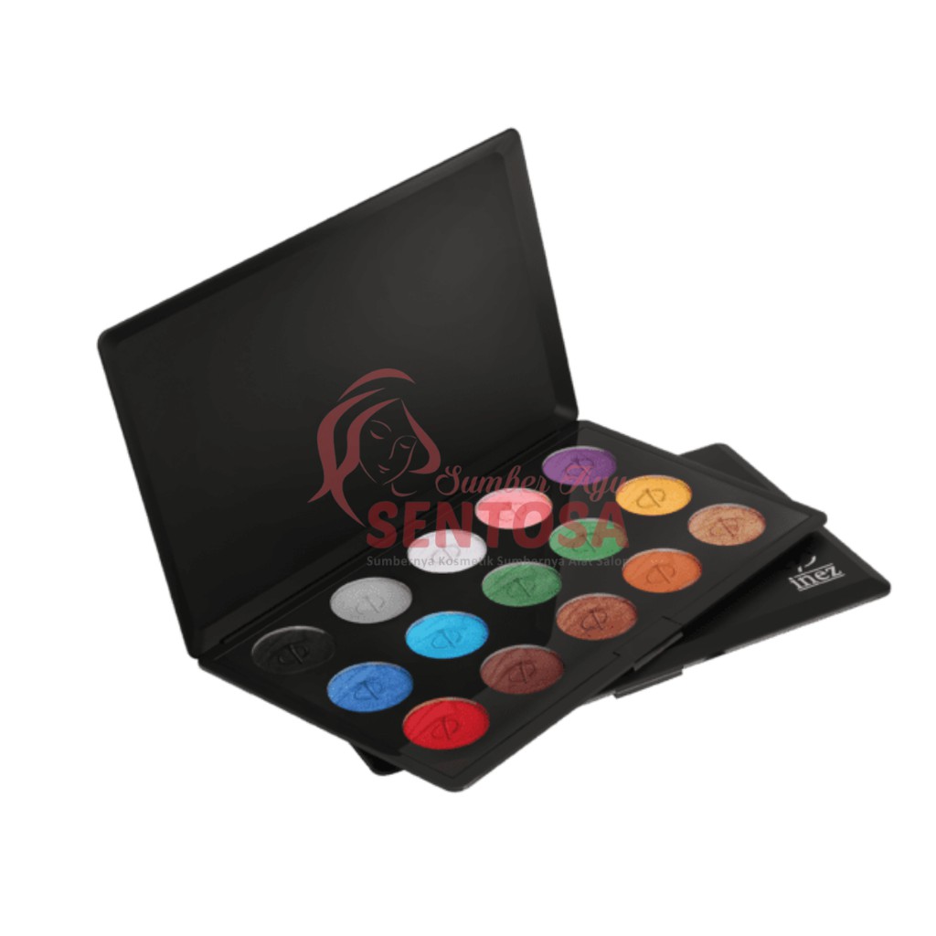 INEZ  PROFESSIONAL COLOR EYESHADOW PALETTE 15 X 2GR