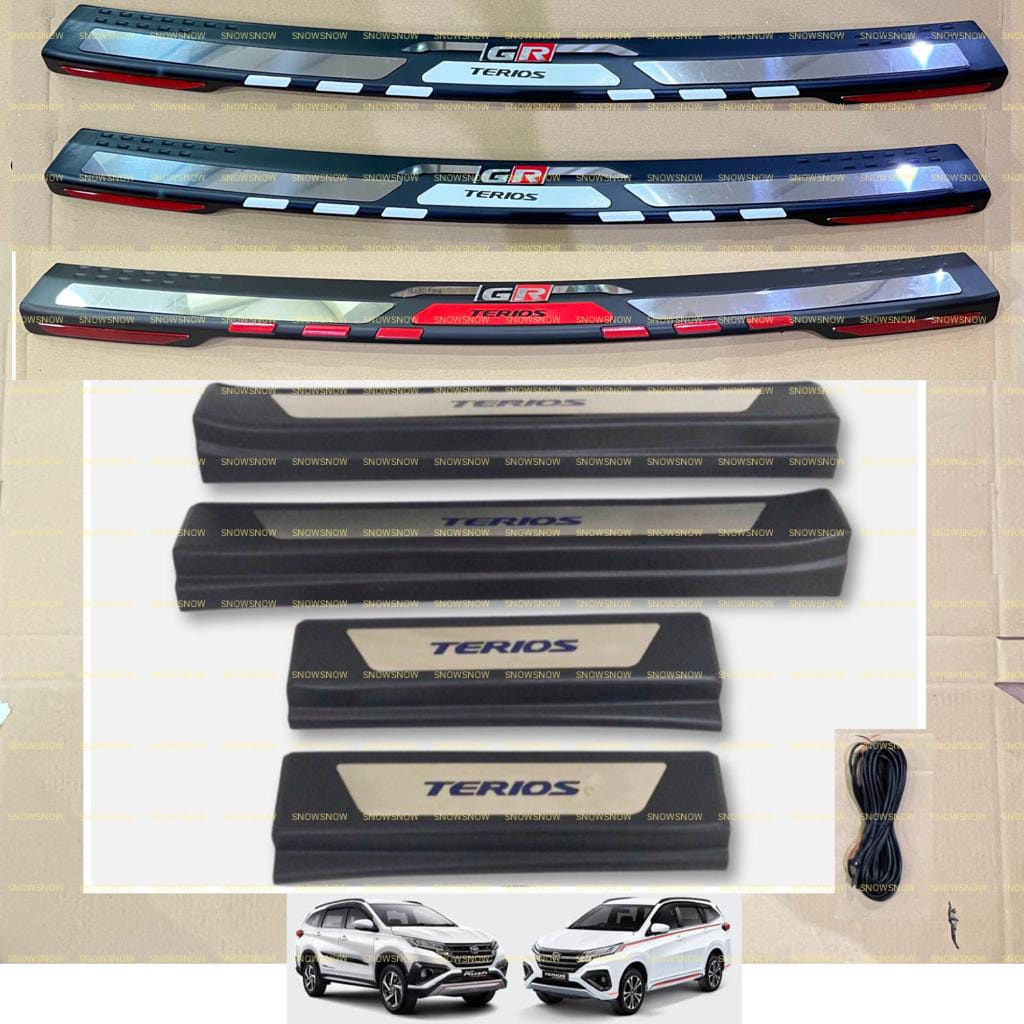 Paket Sillplate Samping Belakang All New Rush Terios 2018 2022 2023 UP GR SPORT Exclusive Lampu Led