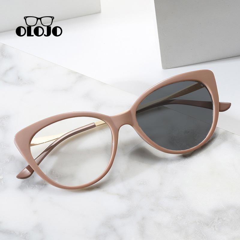 【COD】Kacamata Anti Radiasi blueray Photosensitive Untuk Wanita lensa blueray kacamata cat eye photocromic