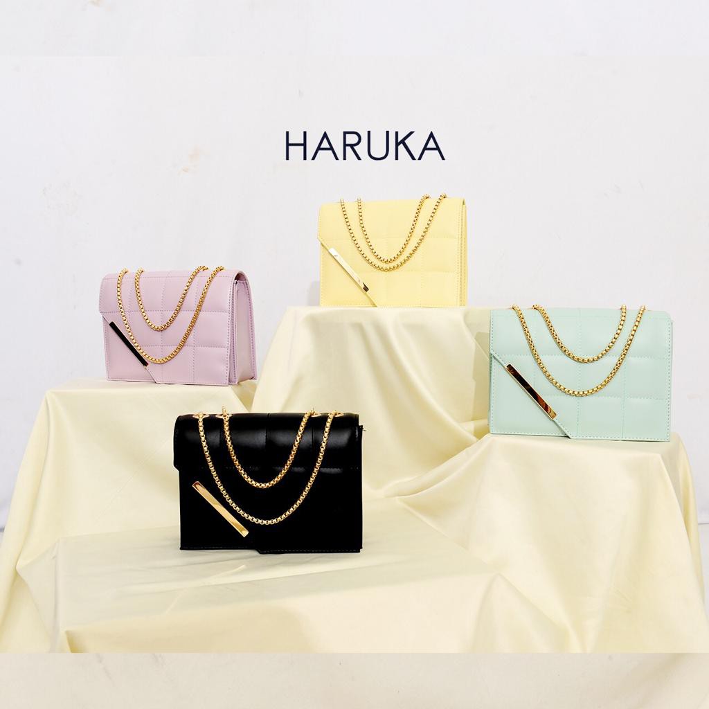 TERLARIS (COD) tas rantai Tas wanita Haruka Tas rantai tas selempang tas jinjing Tas ikatan cinta Ta
