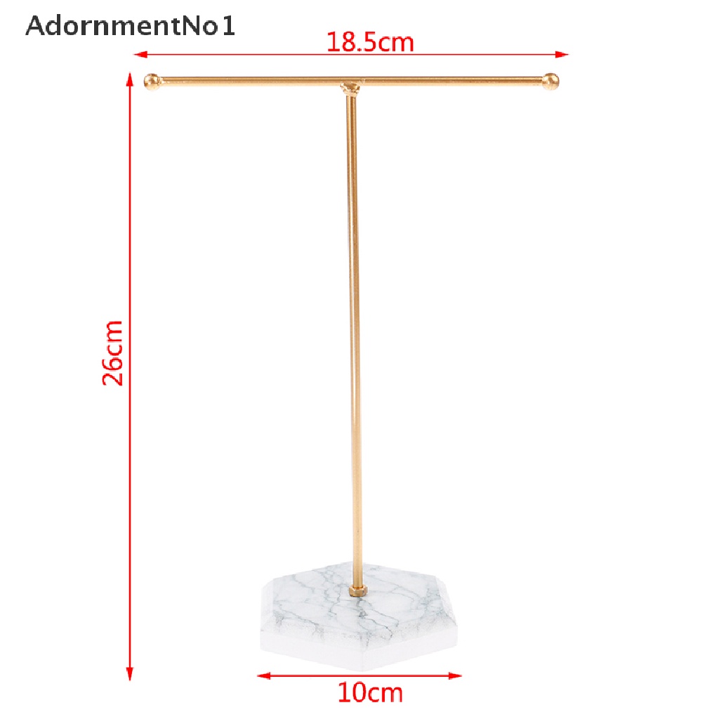 (AdornmentNo1) Stand Display Perhiasan Bentuk T Untuk Anting / Cincin / Kalung / Jam Tangan