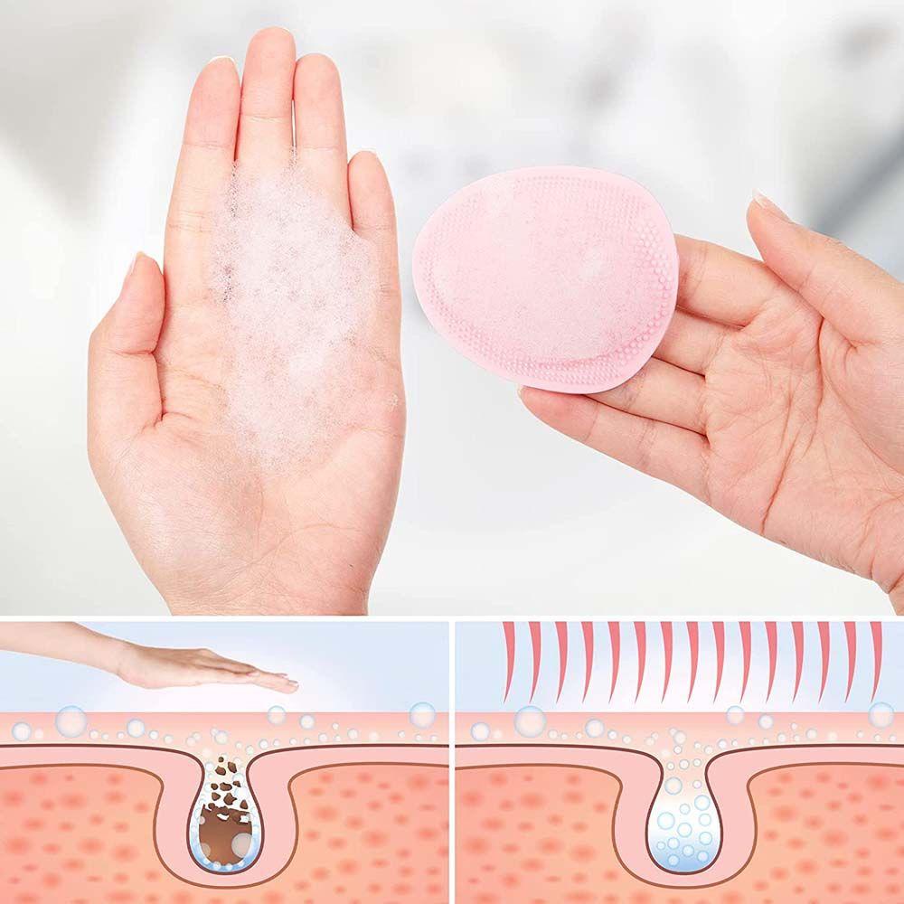 Augustina Silikon Face Scrubber Komedo Exfoliator Deep Cleaning Face Scrubber Massager Pad