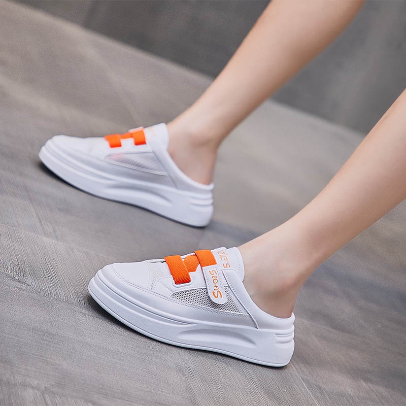 [Import] Taspopo 1023 Sepatu Sneaker Slop Wanita Bertali Korea Original Luar Negeri Fashion Murah