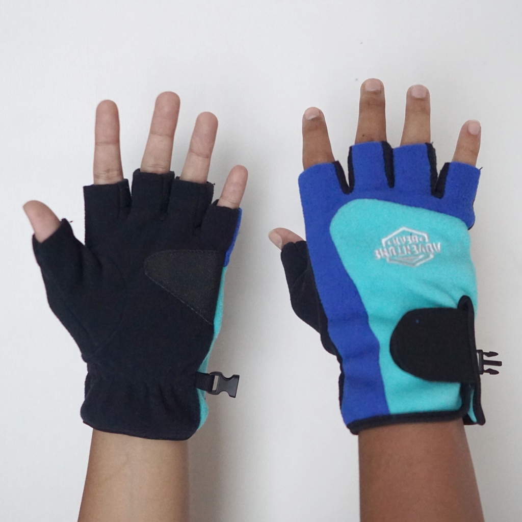 GLOVE sarung tangan gunung pendek setengah jari adventure gear polar