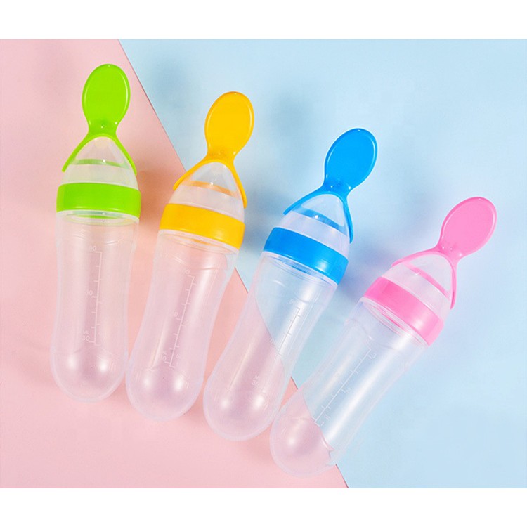 Sendok Makan Bayi Sendok Mangkok Silicone Squeeze M005