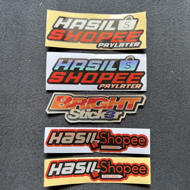 STICKER STIKER HASIL SHOPEE PRINCUTT