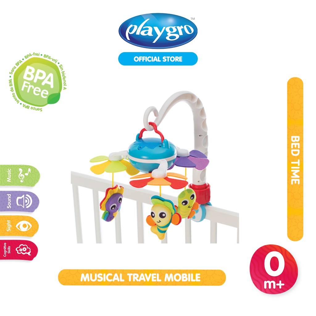 Playgro Musical Travel Mobile From Birth 0-5 M