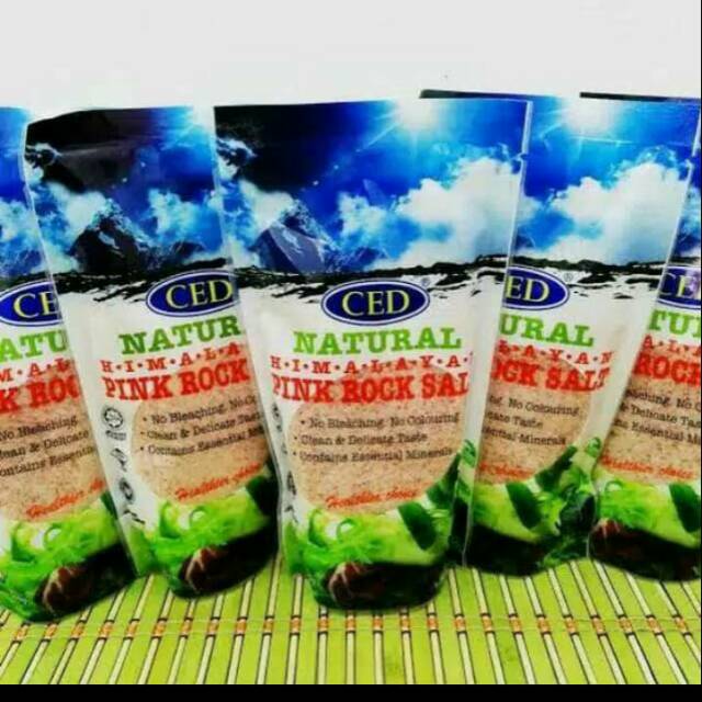 

Garam himalaya halus/pink salt/ced natural himalaya salt 500gr/packingan