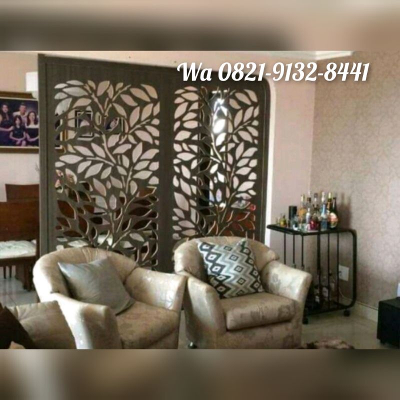 Partisi cutting laser penyekat ruangan Jogja harga per meter persegi