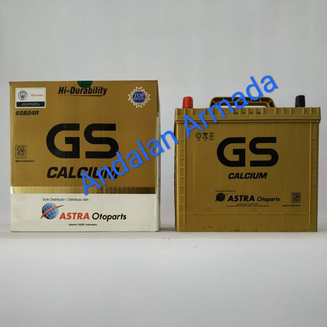 Aki kering Astra Otoparts GS Calcium NS60 65B24R 55Ah