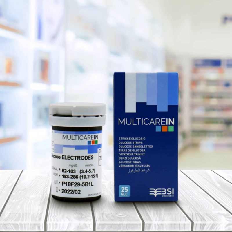 Strip Glucose/Gula Multicare In Isi 25