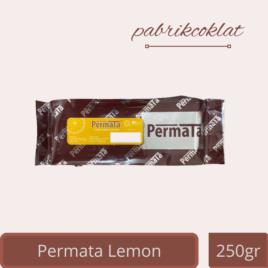 

Permata Coklat Blok Warna Kuning Rasa Lemon 250gr - Yellow Chocolate Compound Lemon 250gram