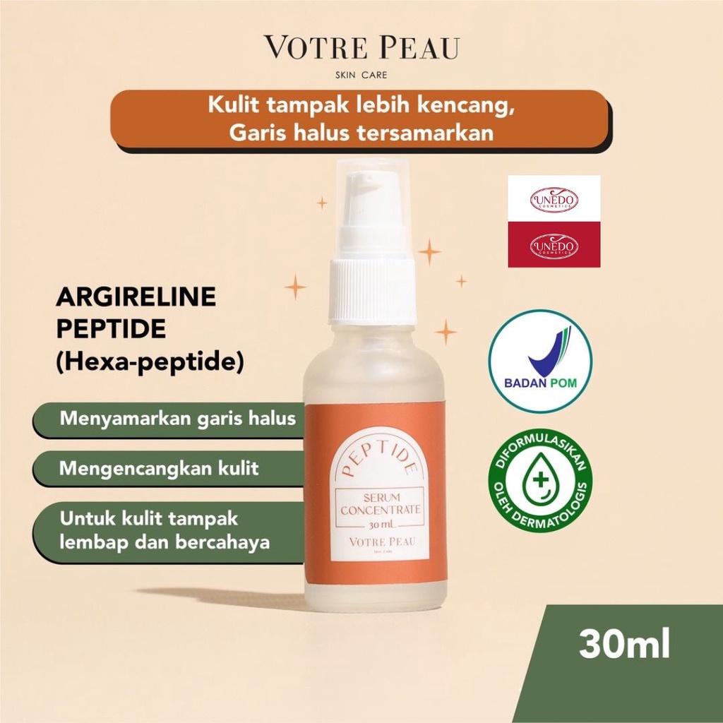 Votre Peau Serum Peptide Concentrate 30ml-Anti Aging Penuaan