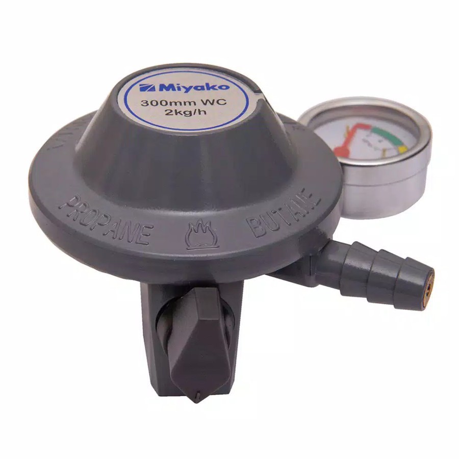 Paket Selang Regulator Meter + Selang Gas 1,8 Meter LPG Miyako RMS 206 M Tekanan Rendah