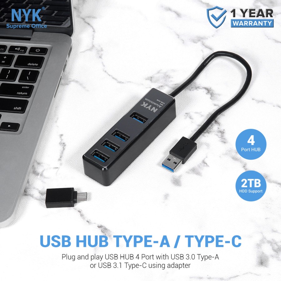 USB Hub 3.0 4 Port NYK / USB HUB NYK