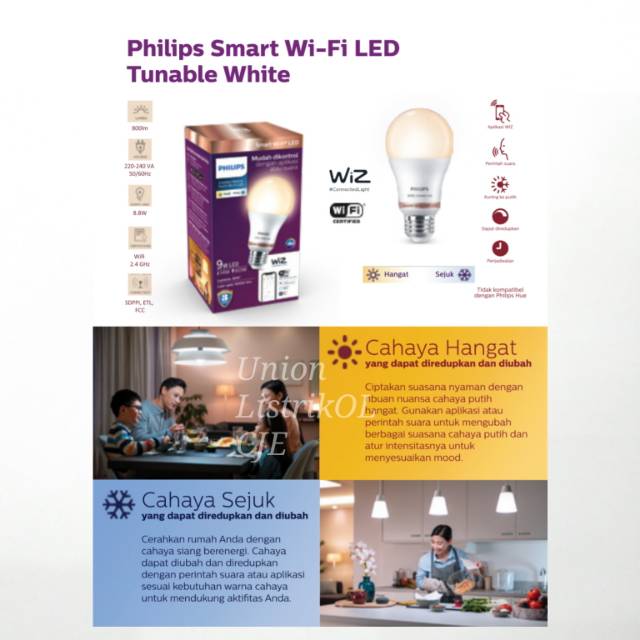 Philips Smart WIFI LED 9w Tuneable White