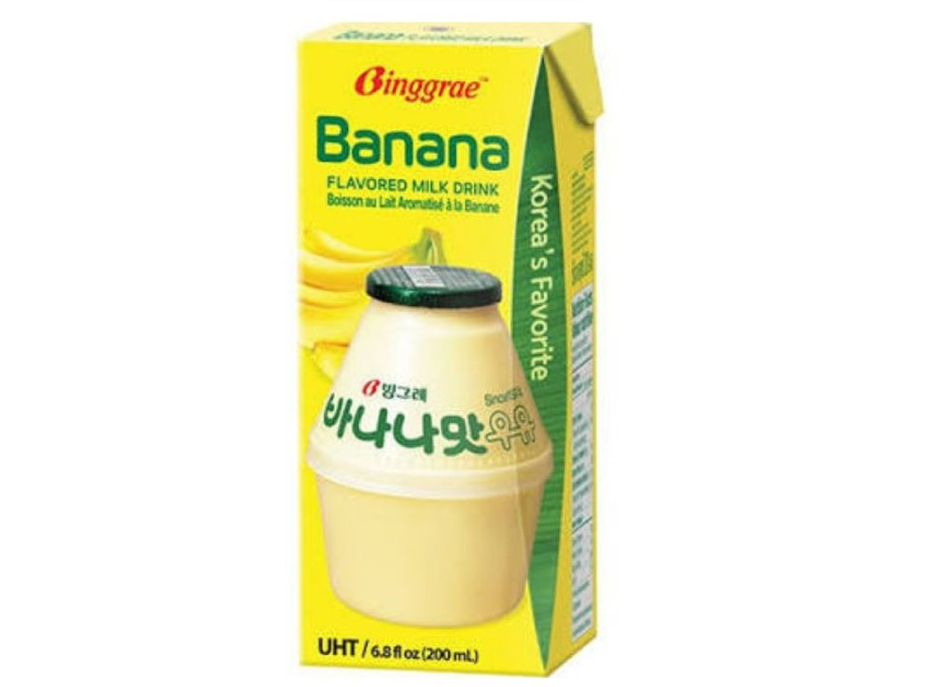 

Binggrae BANANA Flavored Milk 200 ml / Korean Banana Milk