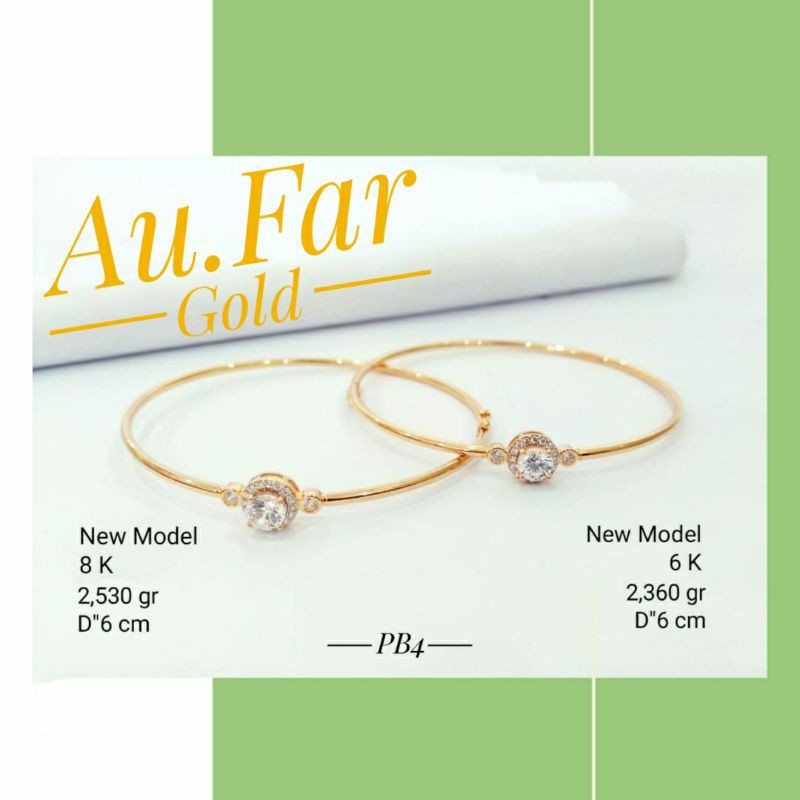 Fashion Aksesoris Wanita Perhiasan Gelang Emas Kadar 375 dan Gelang Emas Kadar 300 - Aufar Gold
