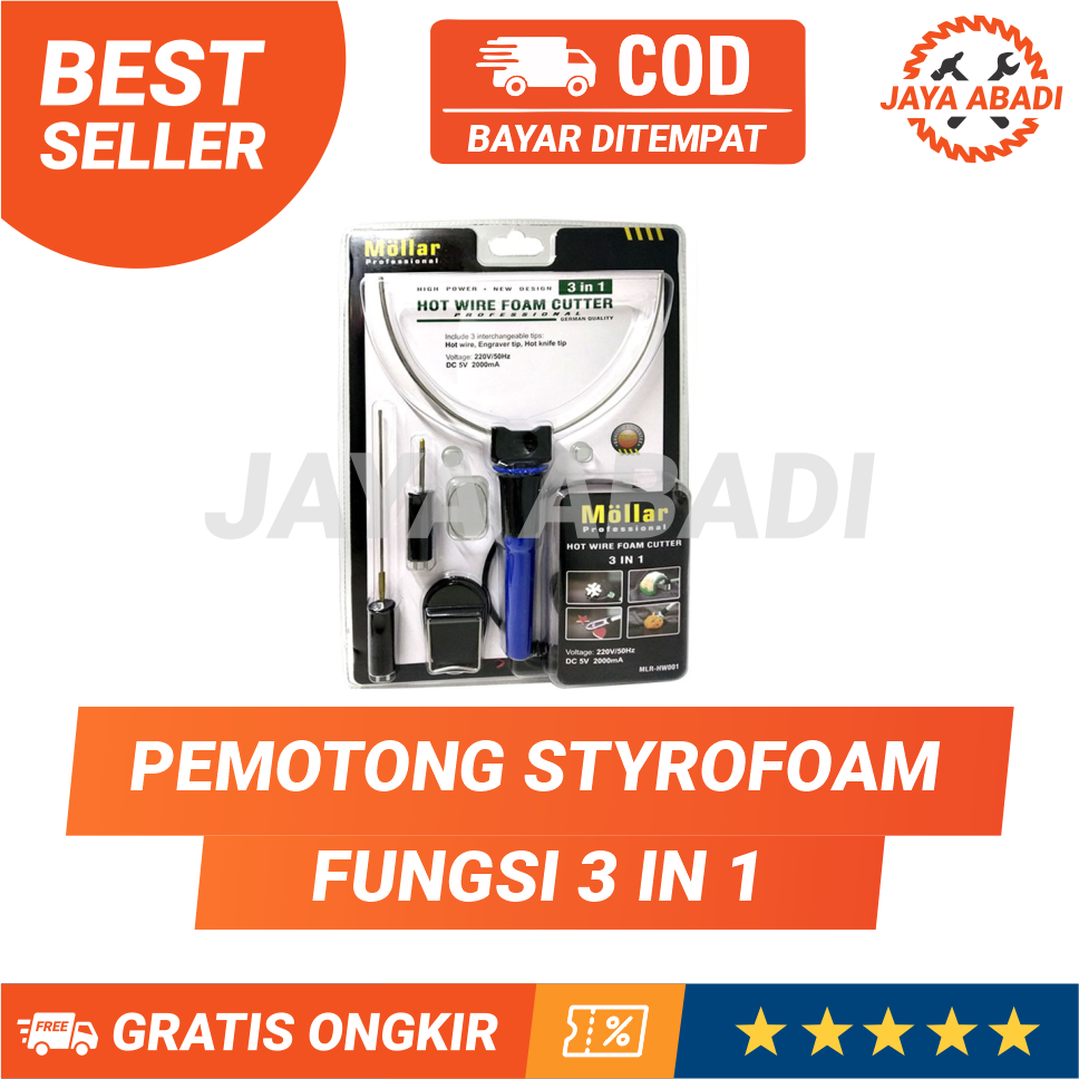 

[COD] Alat Potong Styrofoam Cutter / Alat Potong Gabus 3 In 1