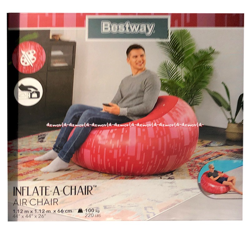 Bestway Inflate A Chair Air Chair Kursi Sofa Pompa Bulat Pink Best Way Model Balon Pump