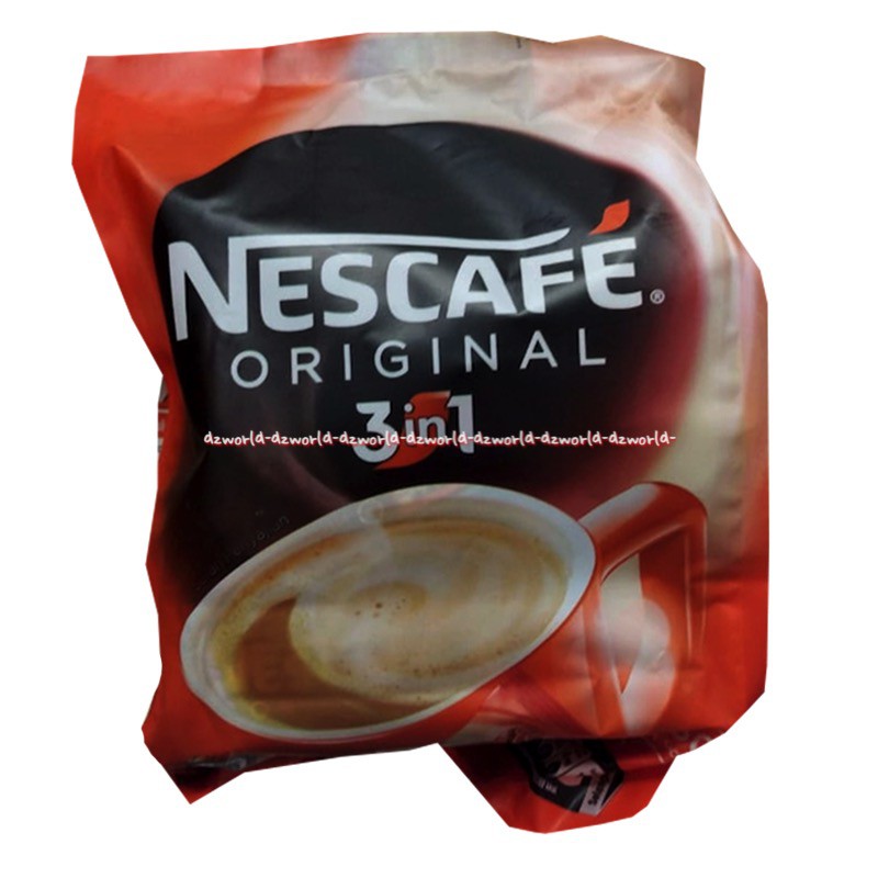 Nescafe Original 3in1 30sachet Perpaduan Kopi Gula Dan Krimer Kopi Instan Cofemix Neskafe Nescacce