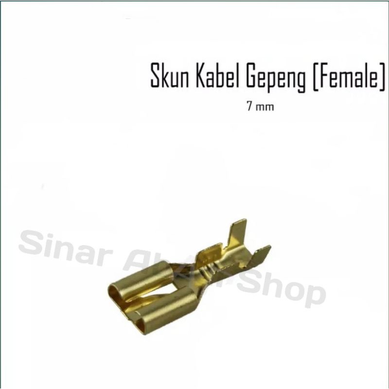 SKUN CEWE GEPENG KUNING