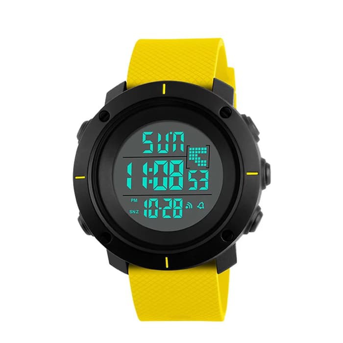 Jam Tangan Wanita Digital SKMEI 1212 Yellow Band Water