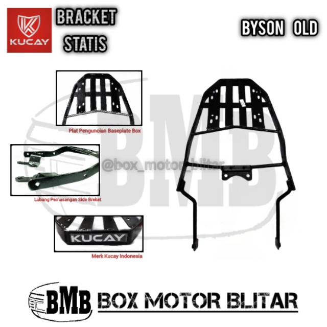 Breket / Bracket / Behel / Dudukan Box Motor Kucay Statis Yamaha Byson Lama Old Karbu
