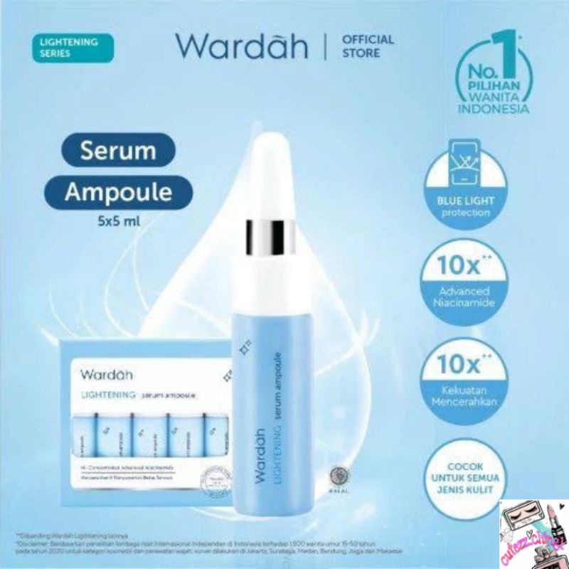 ☃Cutezz_Ching1☃(Satuan/per pc)Wardah Lightening Serum Ampoule 5ml