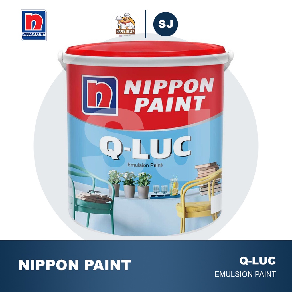 CAT TEMBOK Q LUC NIPPON 5kg QLUC Q-LUC NIPPON PAINT CAT TEMBOK INTERIOR DALAM FREE BUBBLE WRAP