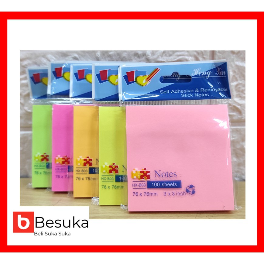 

STICK NOTE PAD HX-B03 WARNA