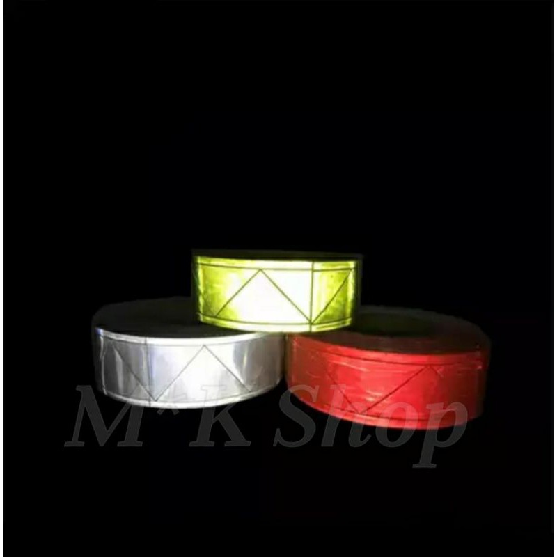 scotlight plastik/Reflectif tape ukuran 2.5 Cm dan 5 cm