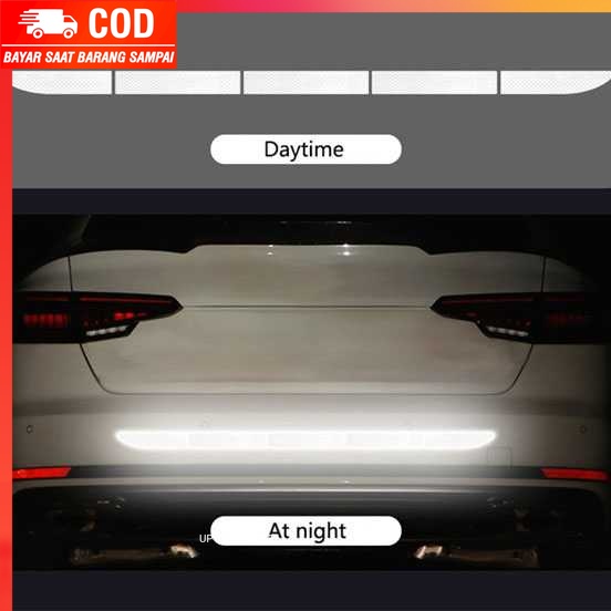 (100% BARANG ORI) LARATH Nano Car Reflective Sticker Warning Strip Trunk Exterior - 1181