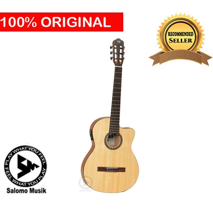 Gitar Klasik Elektrik Tanglewood EM DC 1 Thinline  Guitar Nylon with Bag Original