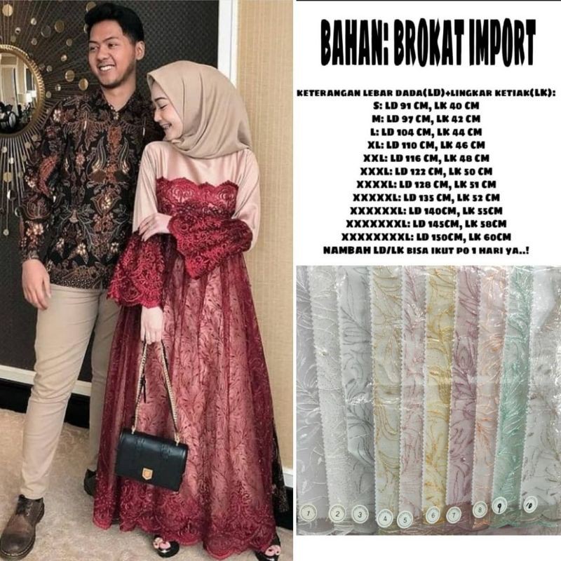 ld 150 couple brukat amina Jumbo Bigsize