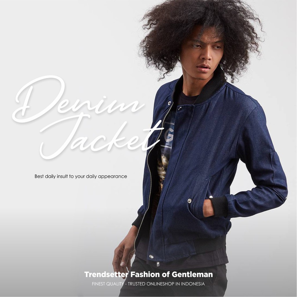 Jaket pria/ jaket cowok/ jaket denim/ jaket korea/ jaket baseball