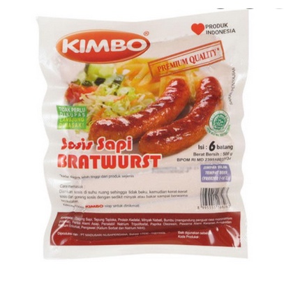 

KIMBO SOSIS BRATWURST ORIGINAL 500 GR ISI 6