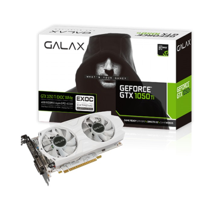 GALAX GTX 1050 TI EXOC WHITE 4GB GDDR5