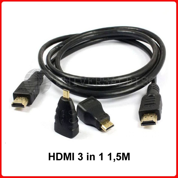 Kabel HDMI 3 in 1