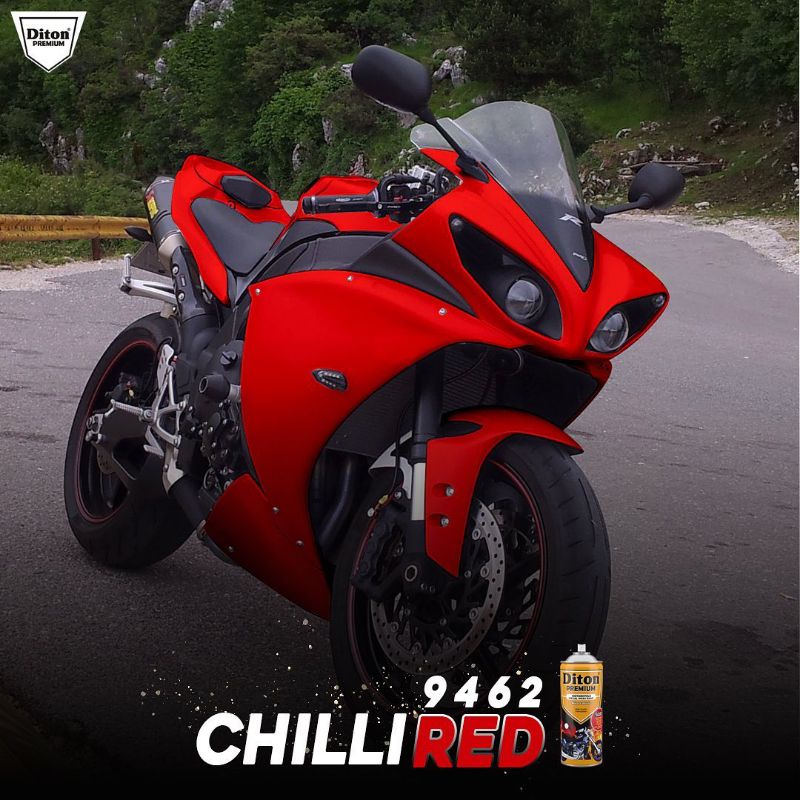 Pilok Merah Cabe Chilli Red 9462 Diton Premium Cat Semprot Sepeda Motor Mobil Velg Rangka Perkakas